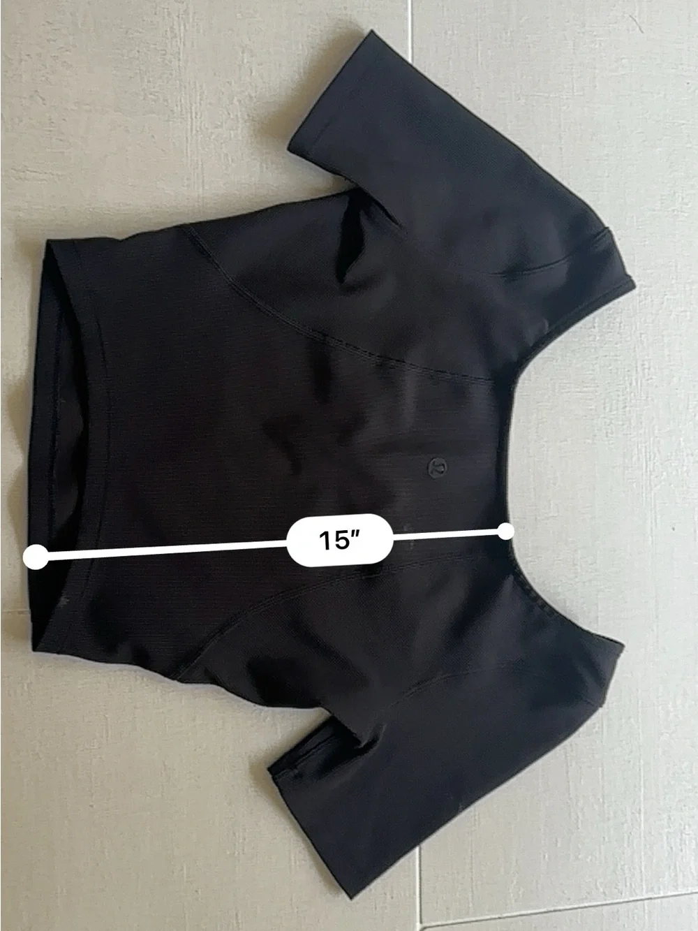 lululemon athletica 2 Black Align T-Shirt - Cropped Fit